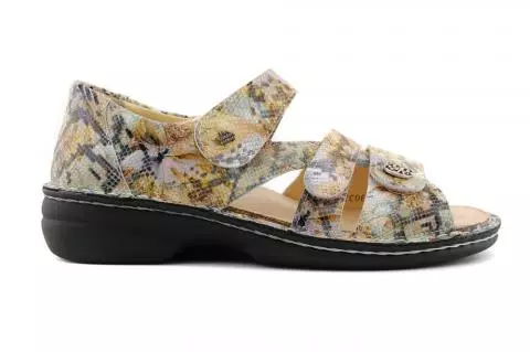 echo Luiheid toevoegen aan Finn comfort Biella-s sandaal dichte hiel multi print online kopen bij Past  Schoenen.